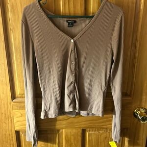 Light purple long sleeve button up